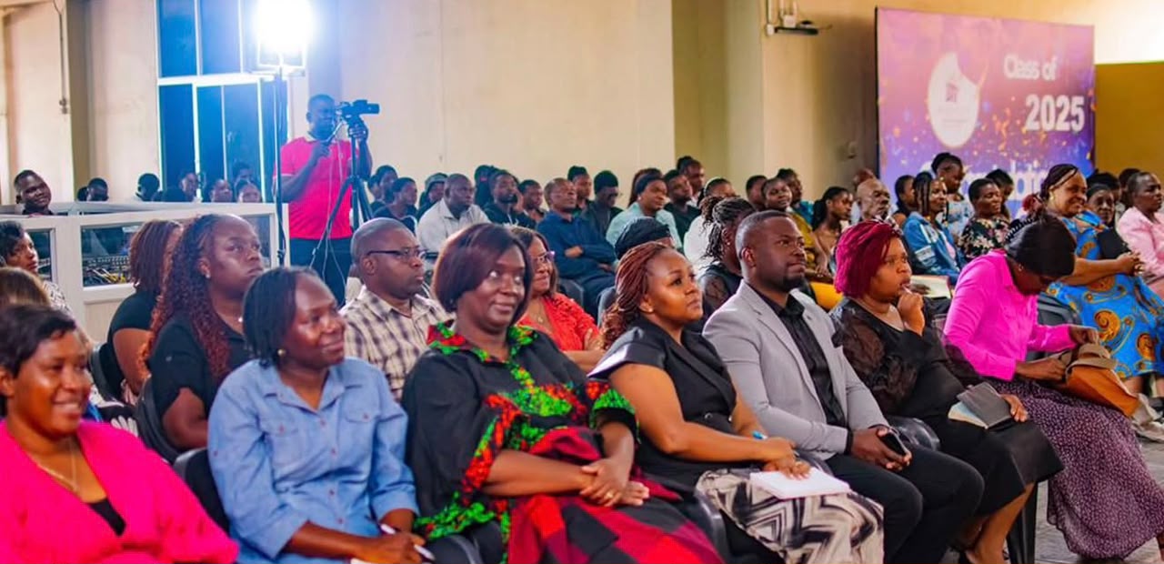 A large congregation gathered together for a service